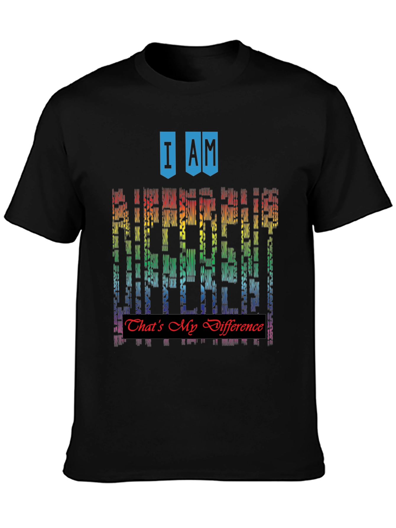 I Am Different Rainbow Graphic T-Shirt
