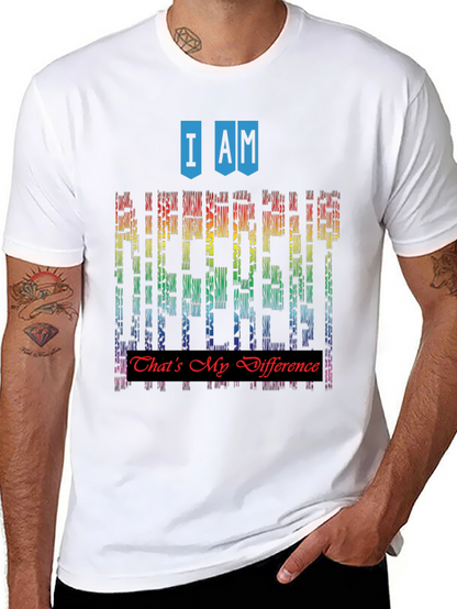 I Am Different Rainbow Graphic T-Shirt