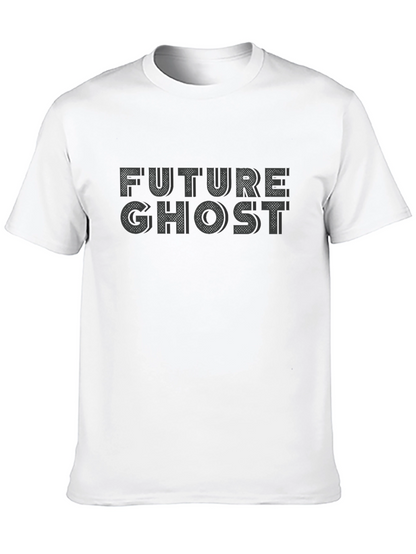 Future Ghost Graphic Tee - Black Cotton T-Shirt