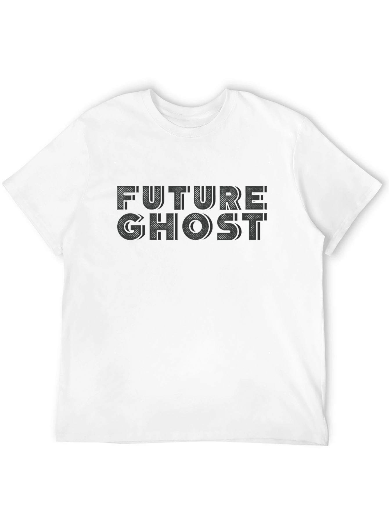 Future Ghost Graphic Tee - Black Cotton T-Shirt