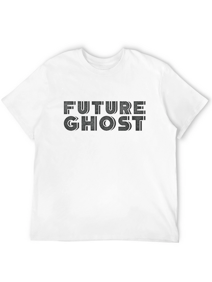 Future Ghost Graphic Tee - Black Cotton T-Shirt