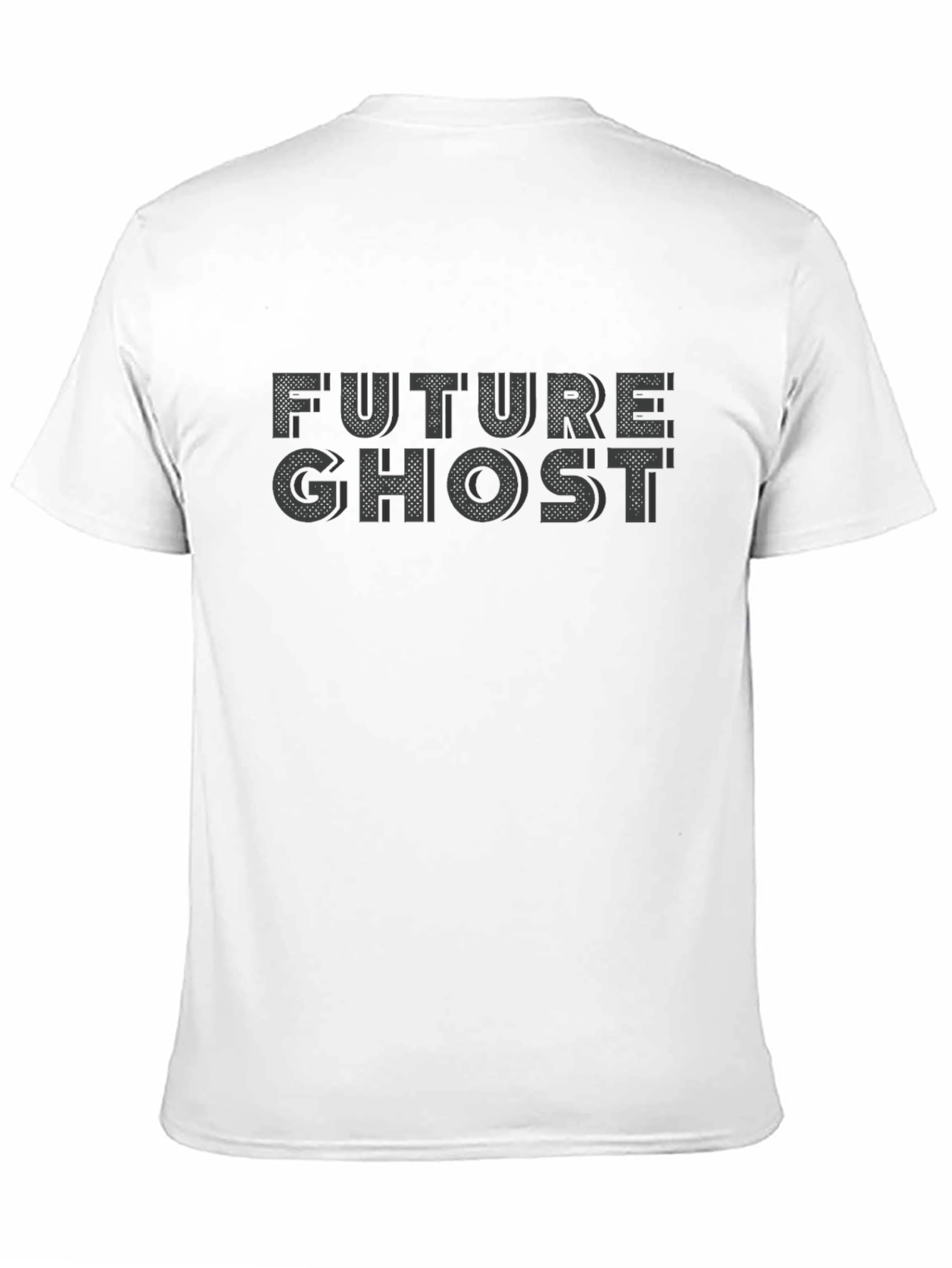 Future Ghost Graphic Tee - Black Cotton T-Shirt