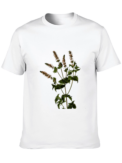 Botanical Print T-Shirt - Nature Inspired Tee