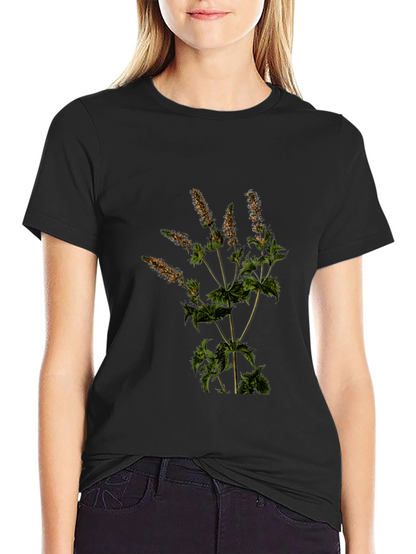 Botanical Print T-Shirt - Nature Inspired Tee