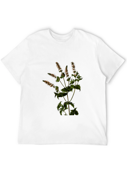Botanical Print T-Shirt - Nature Inspired Tee