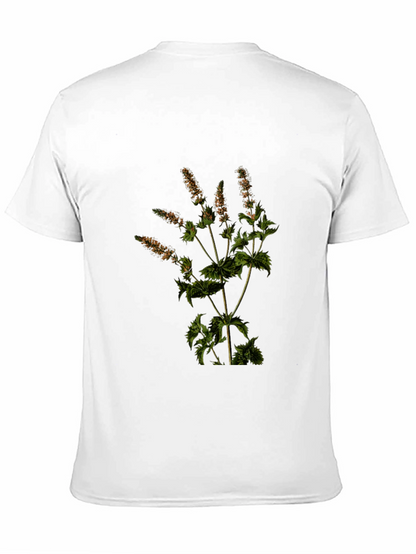 Botanical Print T-Shirt - Nature Inspired Tee