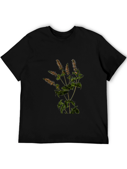 Botanical Print T-Shirt - Nature Inspired Tee