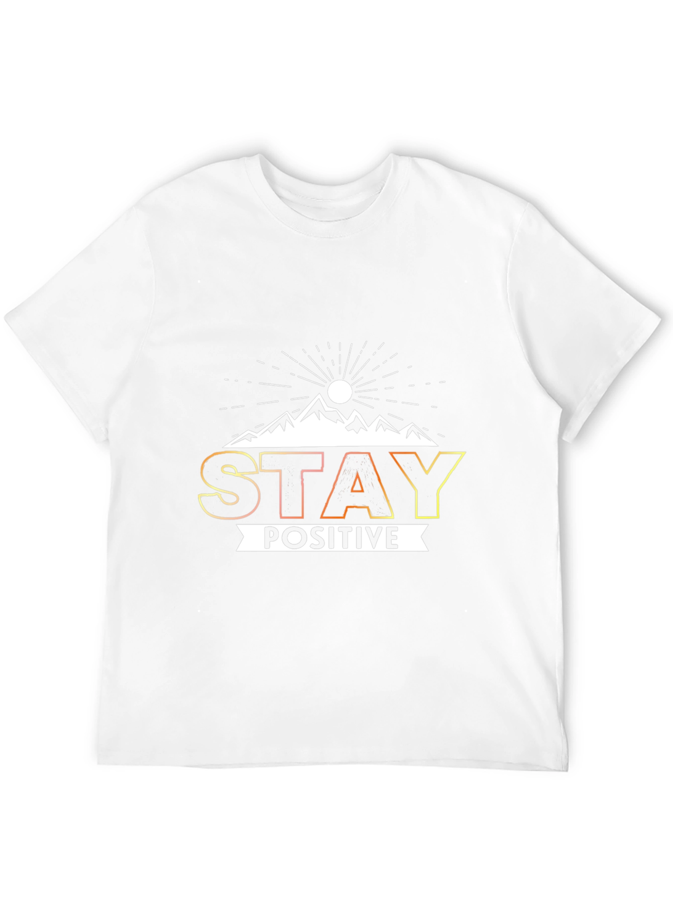 Stay Positive Graphic Tee - Mens Black T-Shirt