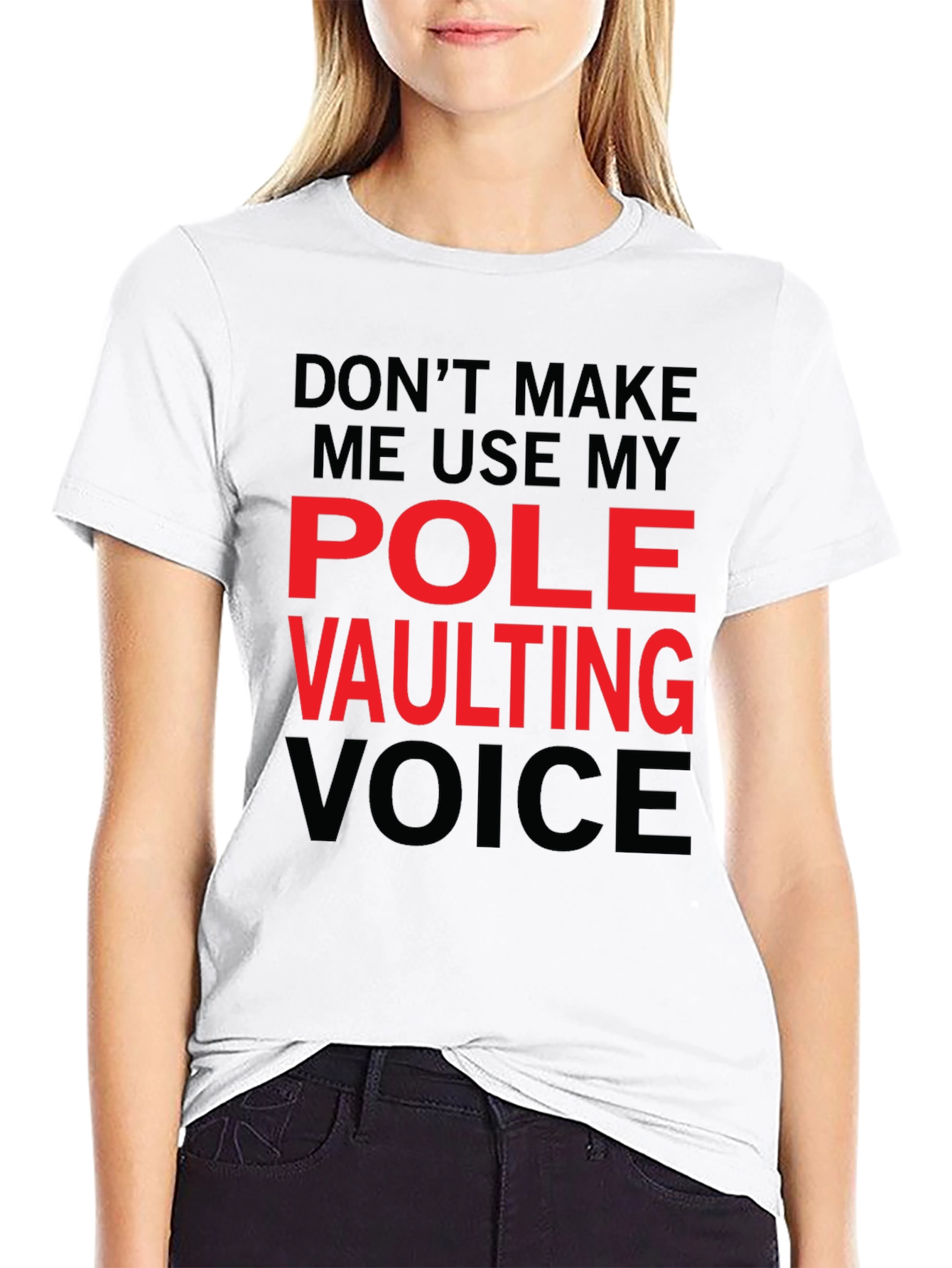Pole Vaulting Voice T-Shirt - Funny Athlete Tee