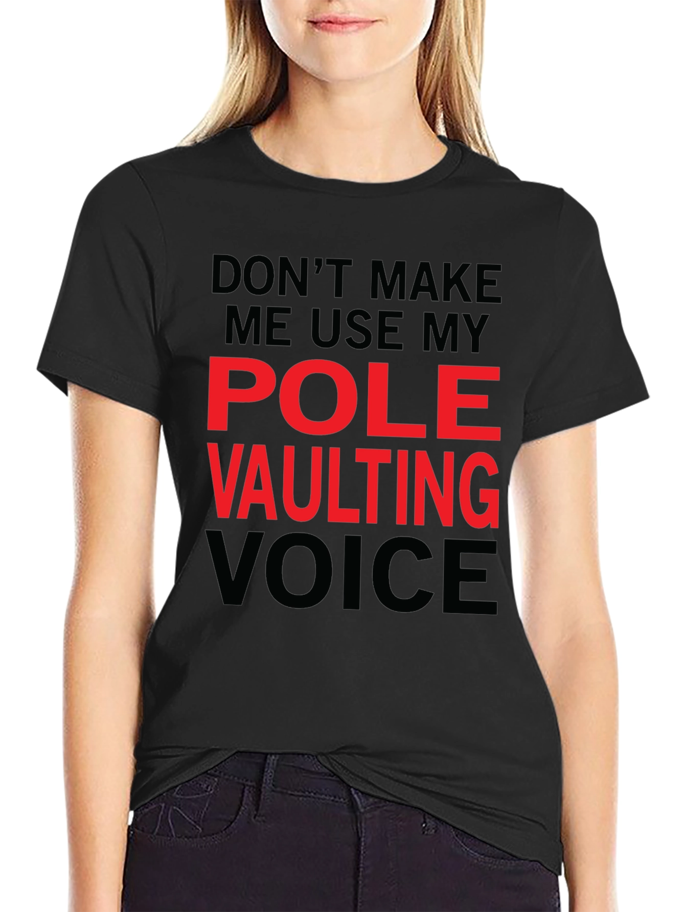 Pole Vaulting Voice T-Shirt - Funny Athlete Tee
