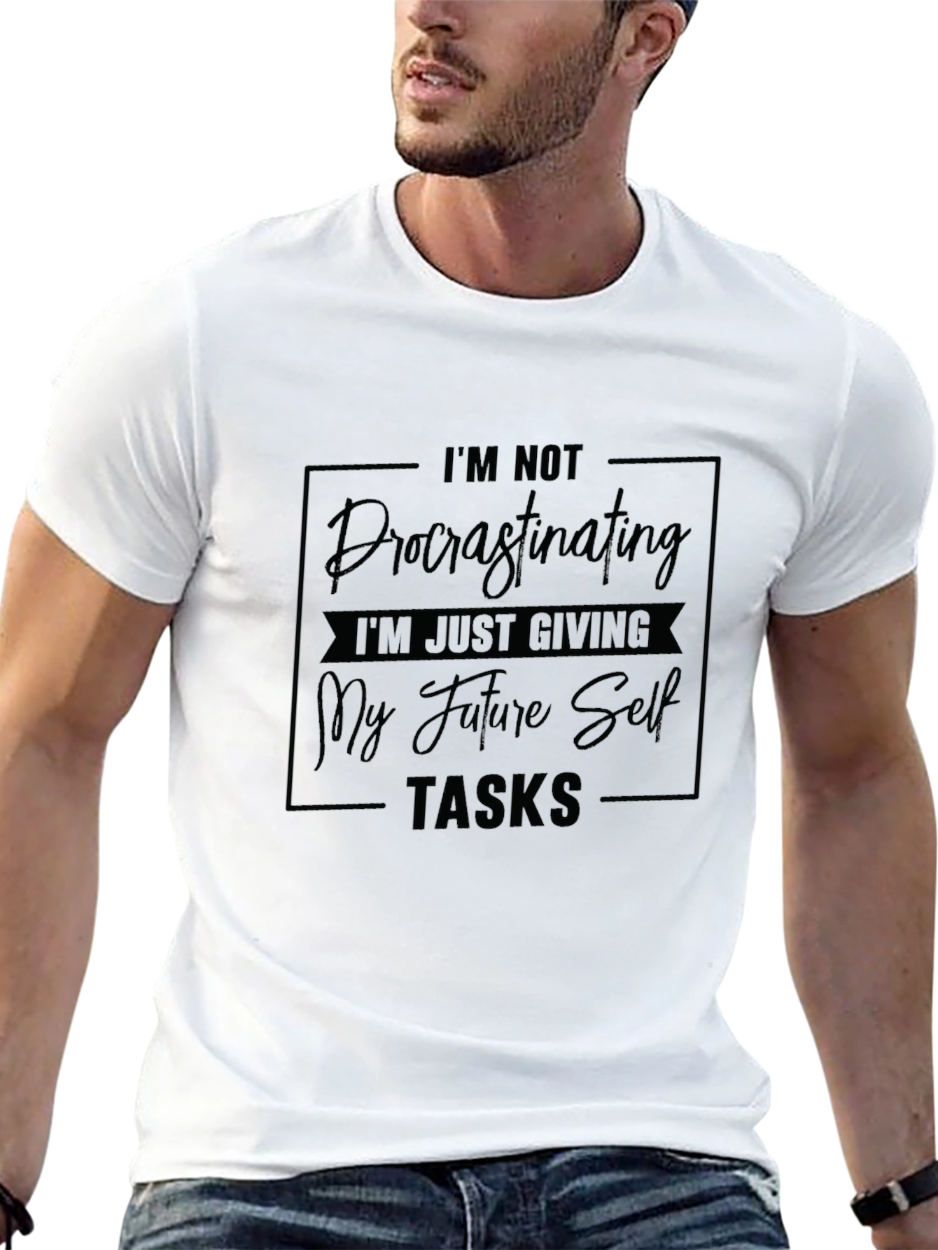Funny Procrastination T-Shirt: Giving Future Self Tasks