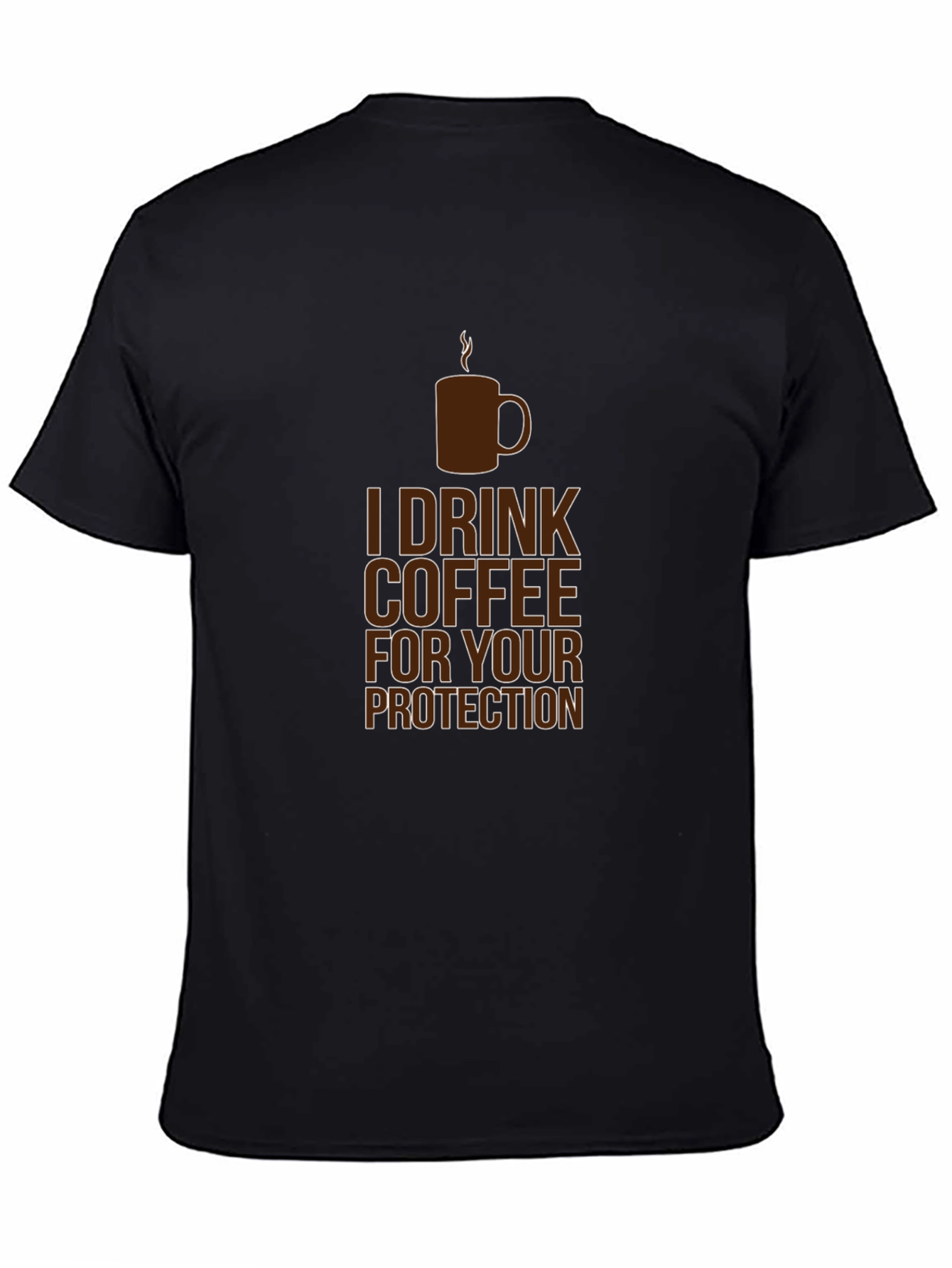Coffee Protection Tee - Funny Graphic T-Shirt