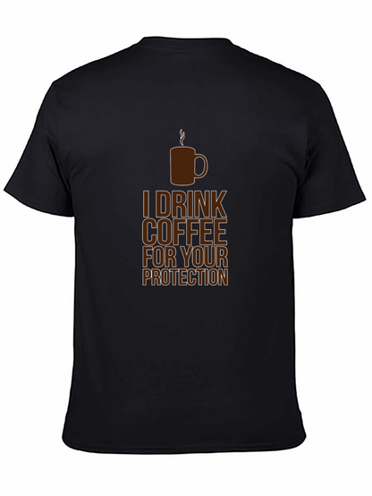 Coffee Protection Tee - Funny Graphic T-Shirt
