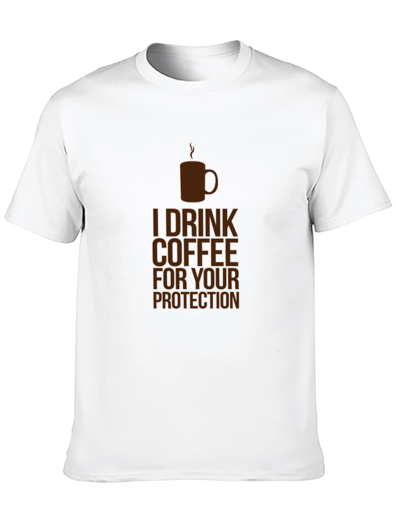 Coffee Protection Tee - Funny Graphic T-Shirt