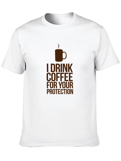 Coffee Protection Tee - Funny Graphic T-Shirt