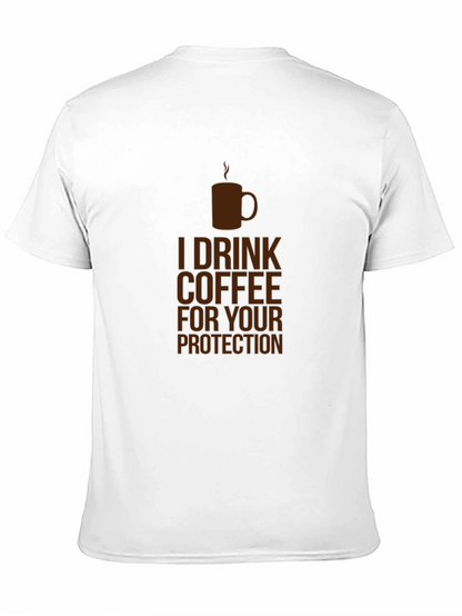 Coffee Protection Tee - Funny Graphic T-Shirt