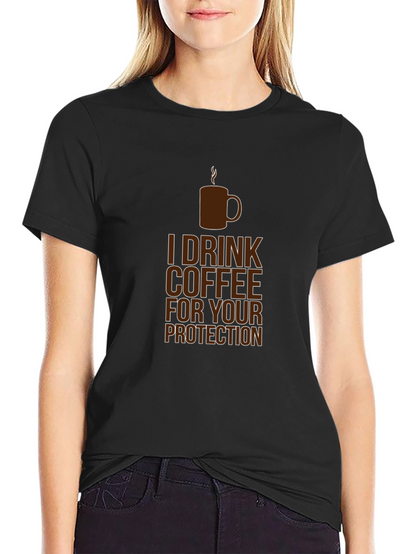 Coffee Protection Tee - Funny Graphic T-Shirt