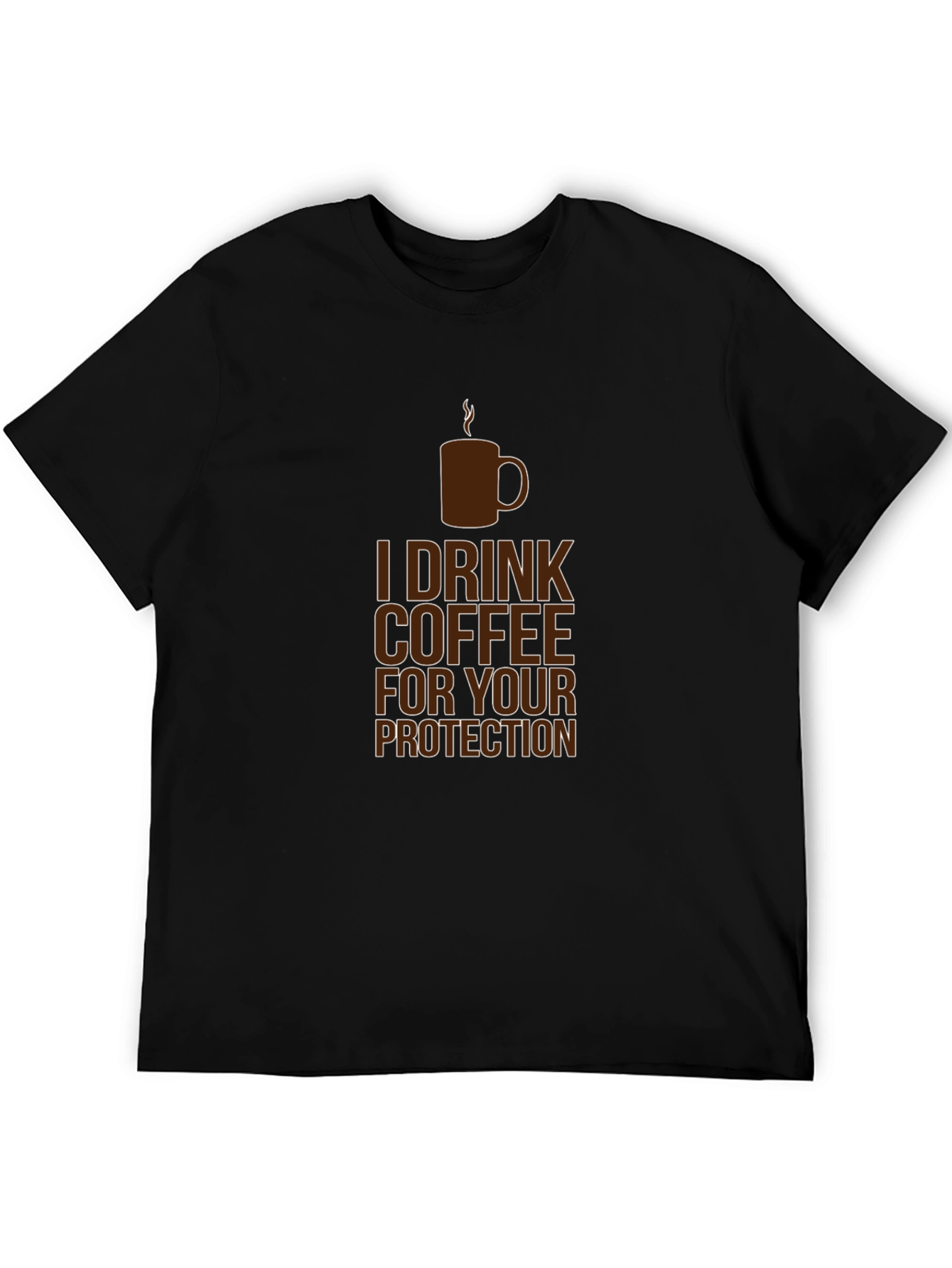 Coffee Protection Tee - Funny Graphic T-Shirt