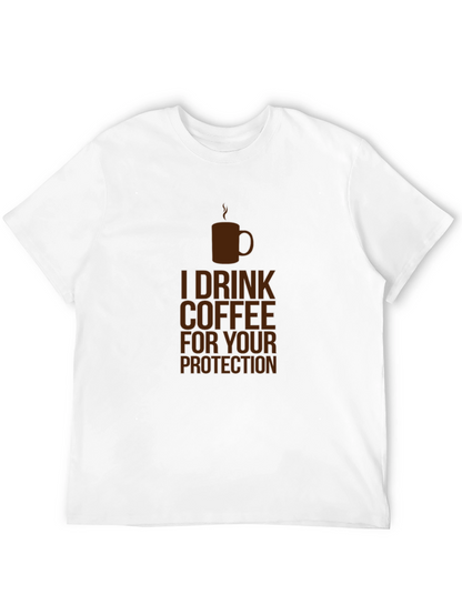Coffee Protection Tee - Funny Graphic T-Shirt