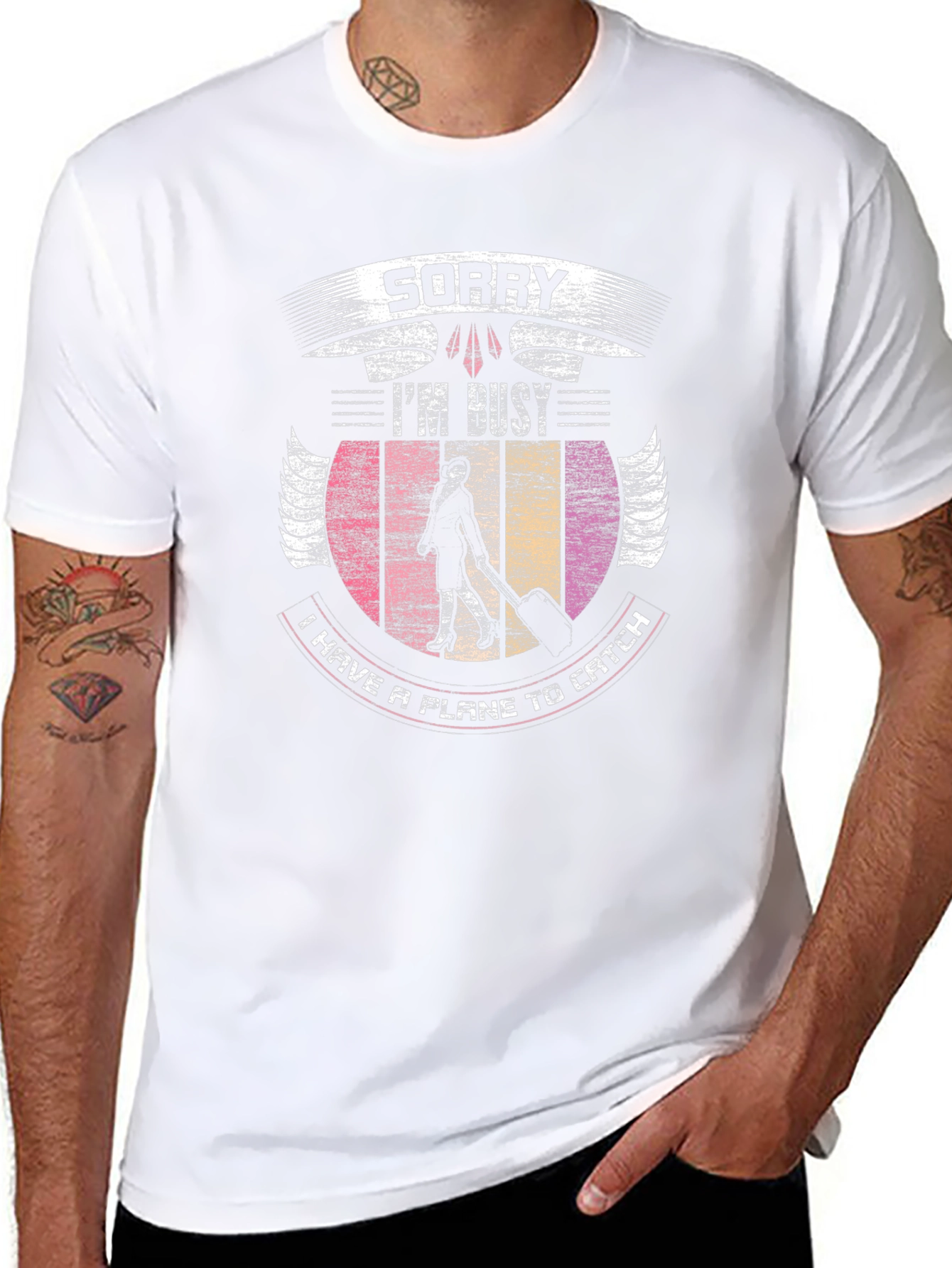 Sorry Im Busy T-Shirt - Aviation Travel Tee