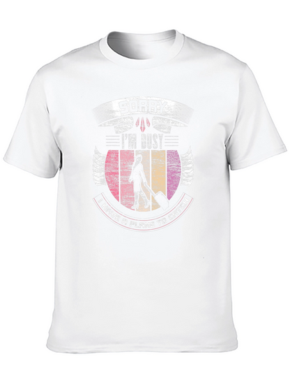 Sorry Im Busy T-Shirt - Aviation Travel Tee