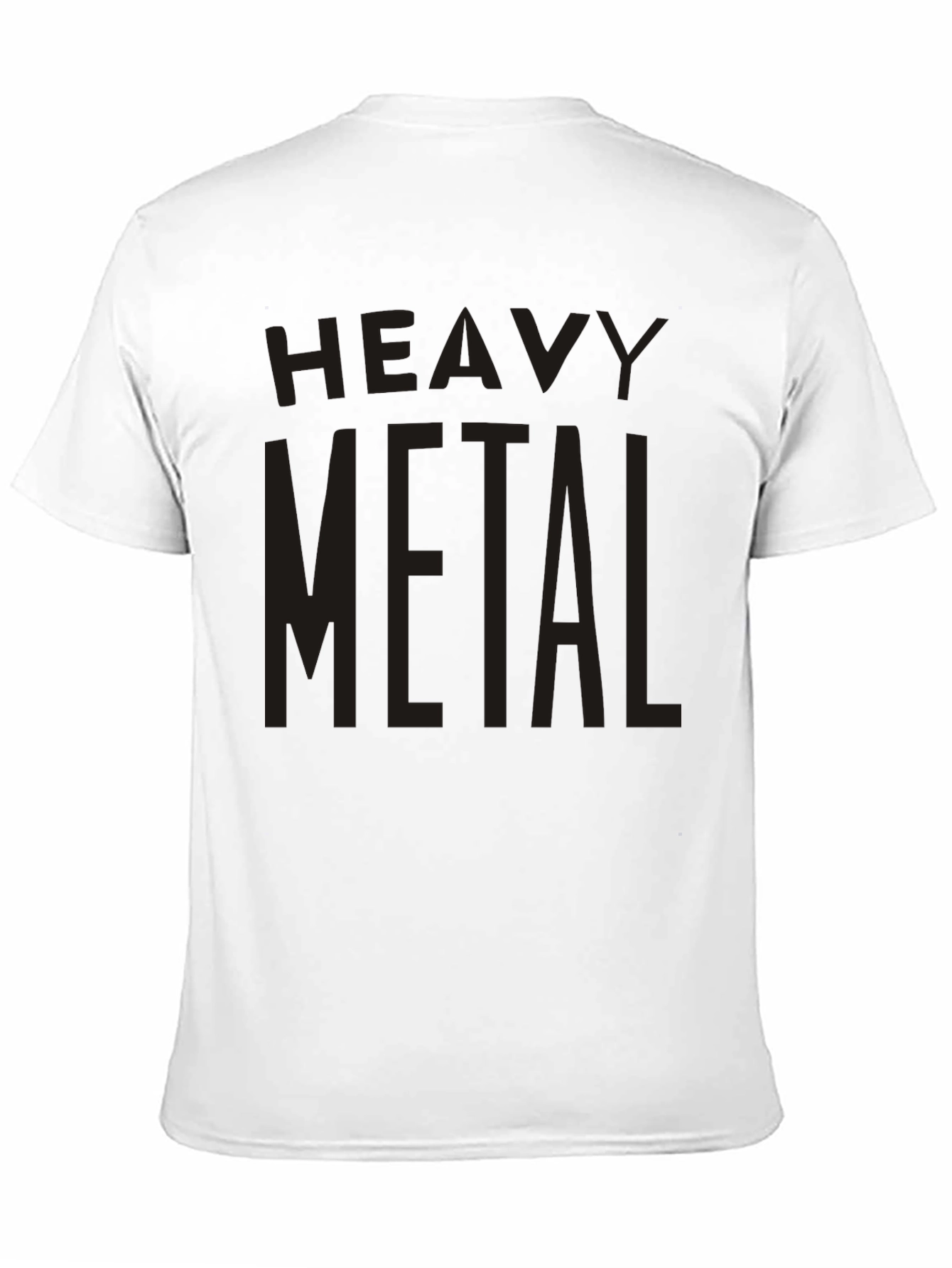 Heavy Metal Graphic Print Crew Neck T-Shirt
