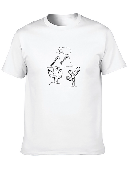 Black Cactus Desert Graphic Tee