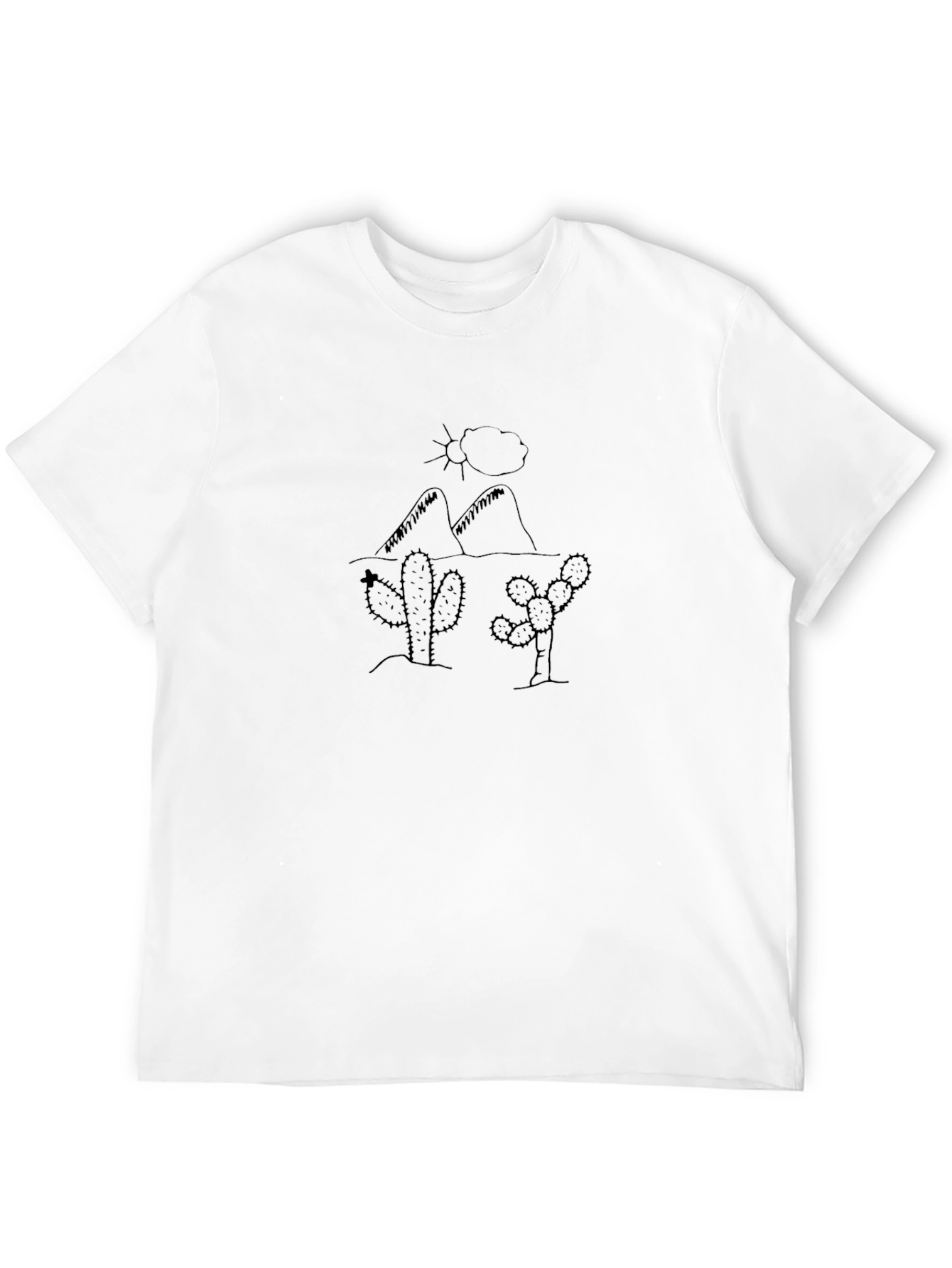 Black Cactus Desert Graphic Tee