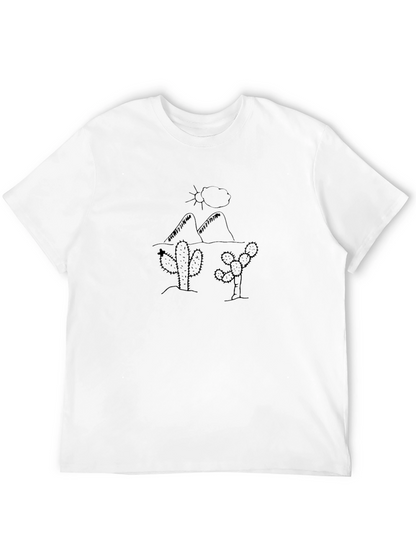 Black Cactus Desert Graphic Tee