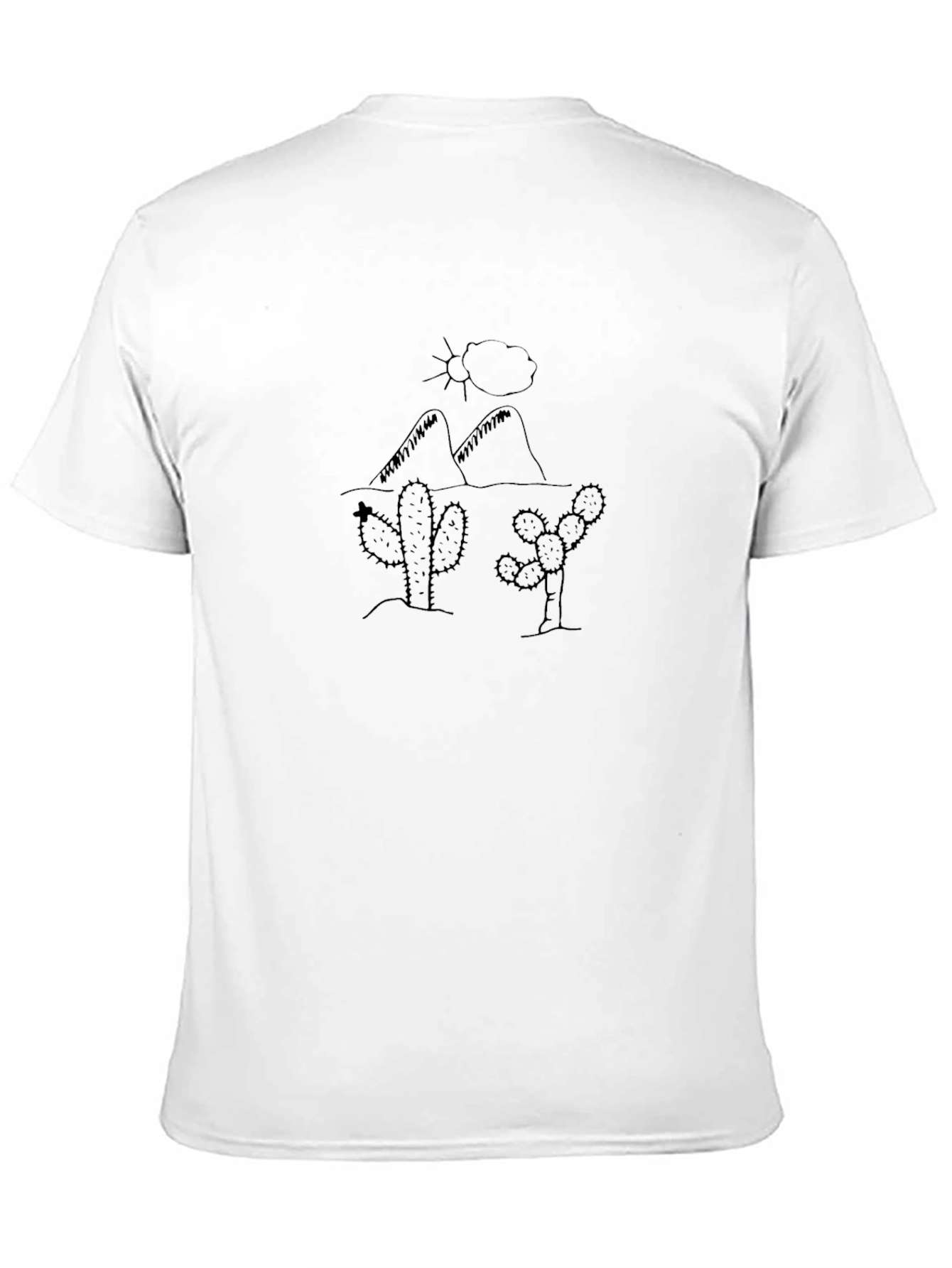 Black Cactus Desert Graphic Tee