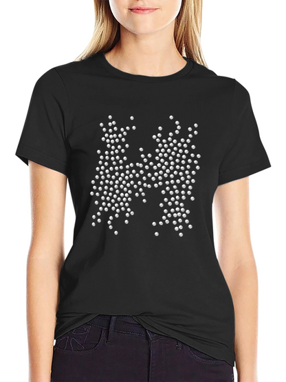 Abstract H Black T-Shirt