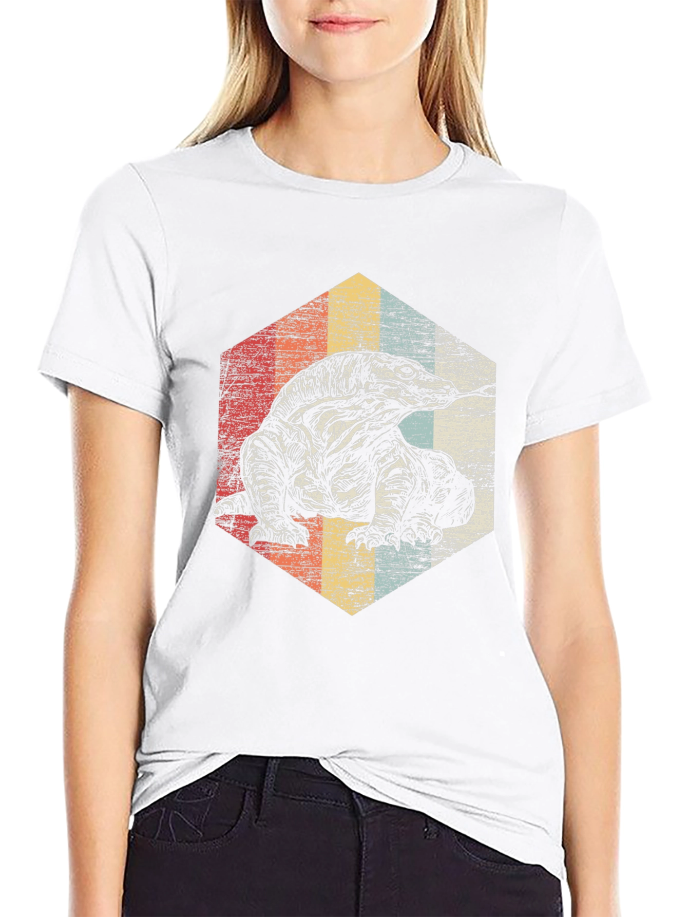 Retro Komodo Dragon Graphic Tee