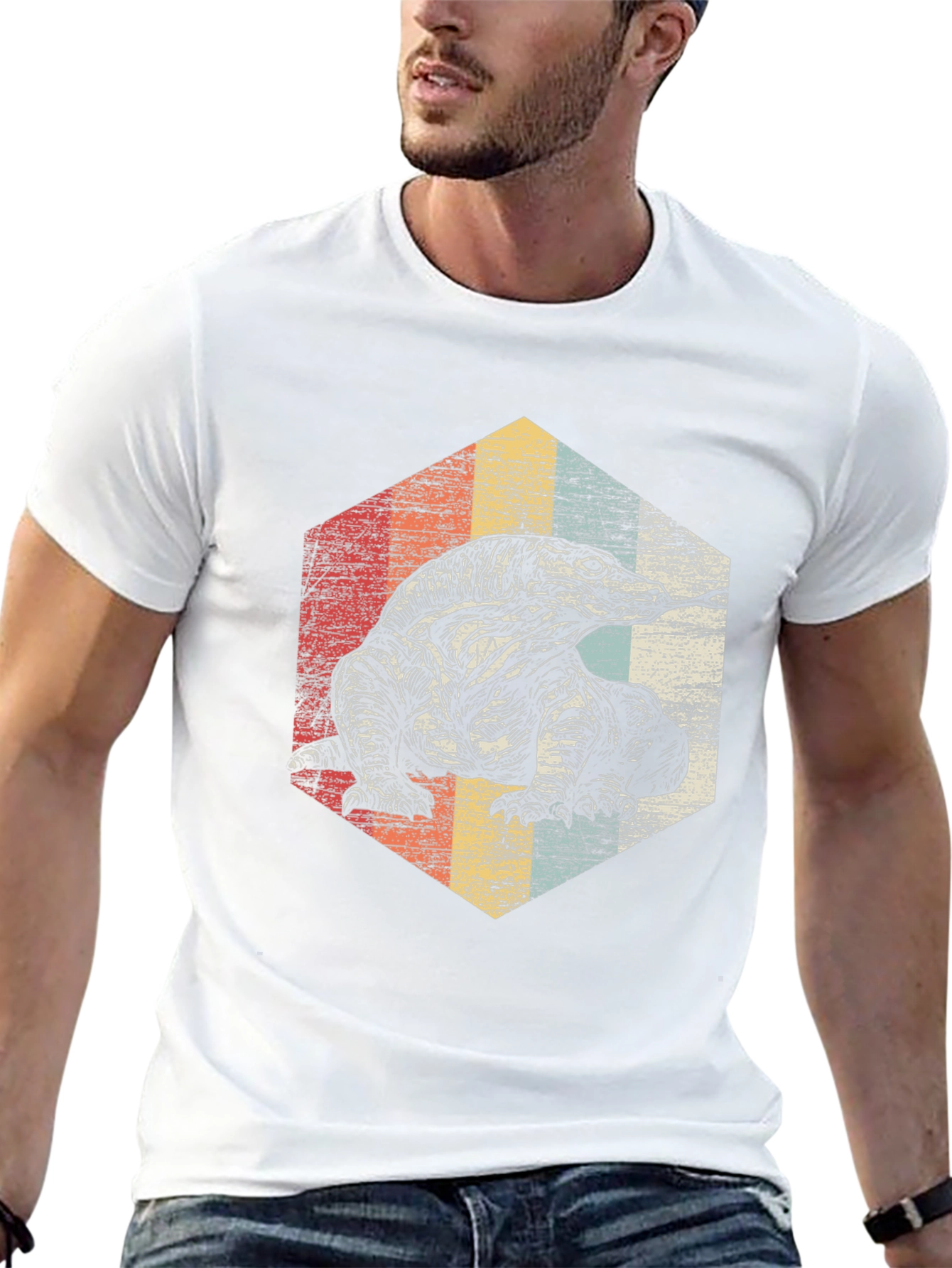 Retro Komodo Dragon Graphic Tee