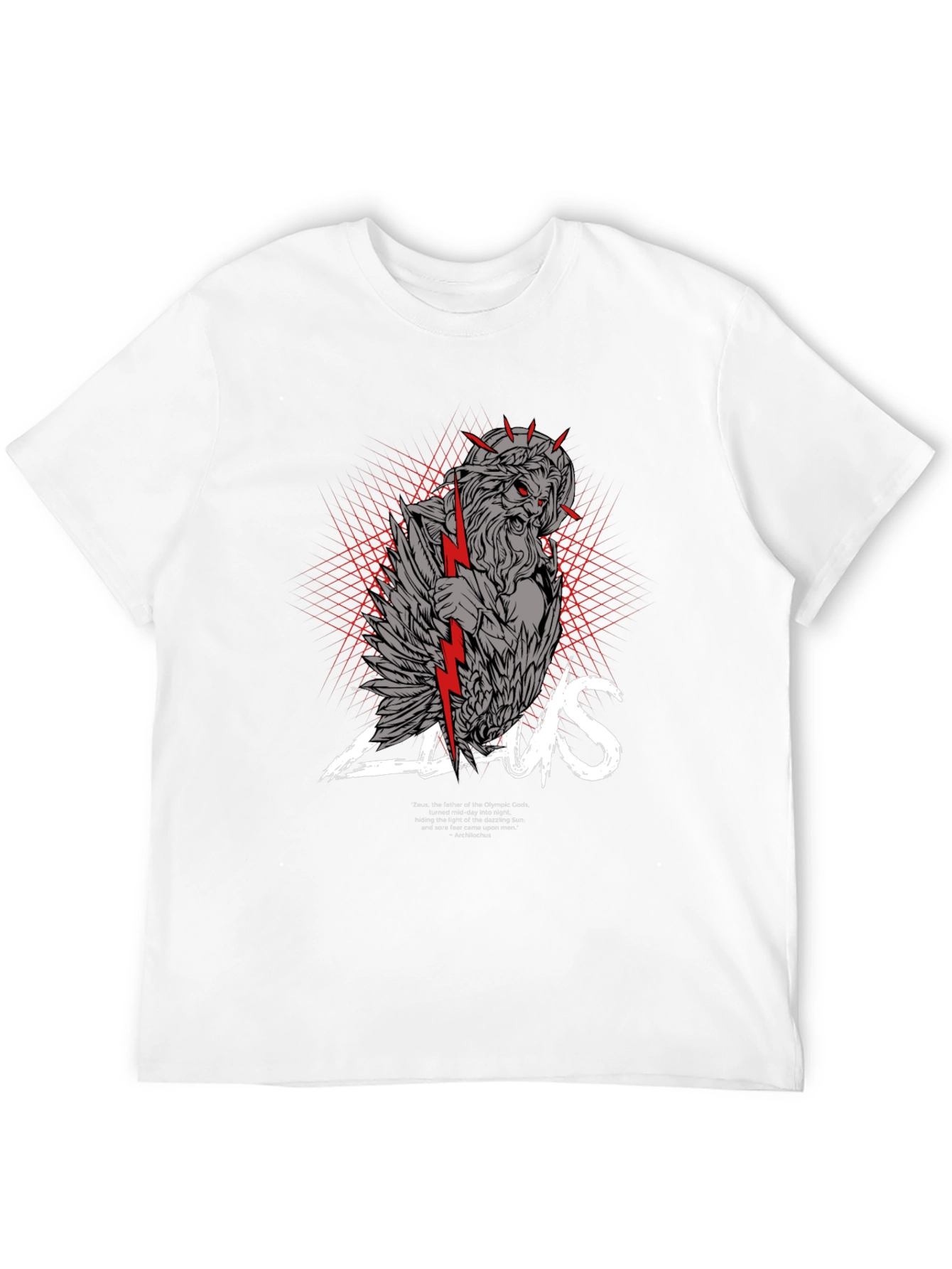 Zeus Graphic Print Black T-Shirt