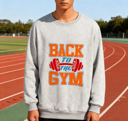 Vibrant Fitness Dumbbell Design Crewneck Top