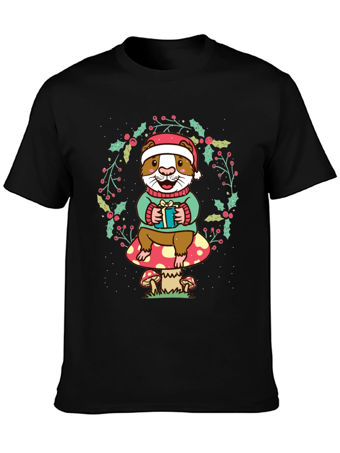 Festive Guinea Pig Christmas T-Shirt
