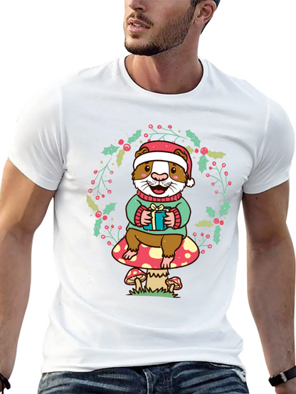 Festive Guinea Pig Christmas T-Shirt