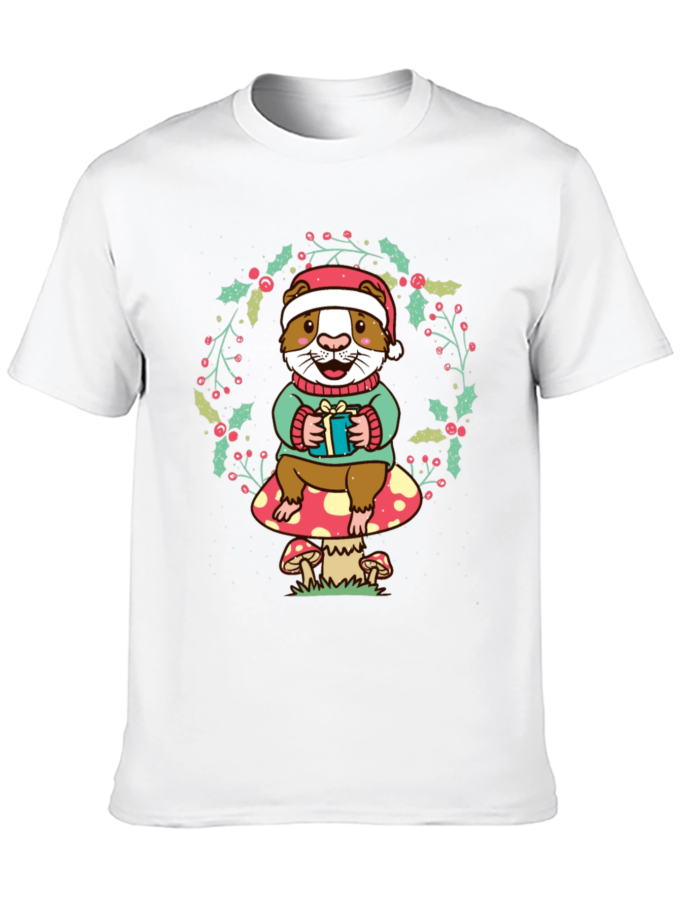 Festive Guinea Pig Christmas T-Shirt