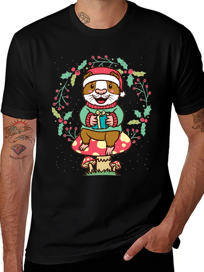 Festive Guinea Pig Christmas T-Shirt