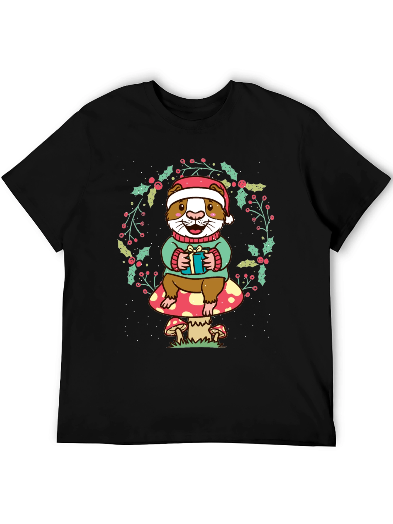 Festive Guinea Pig Christmas T-Shirt
