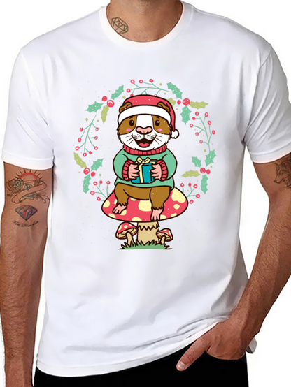 Festive Guinea Pig Christmas T-Shirt