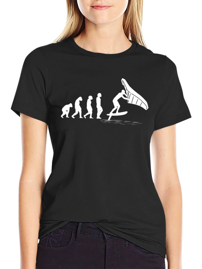 Evolution of Wing Foiling Black T-Shirt