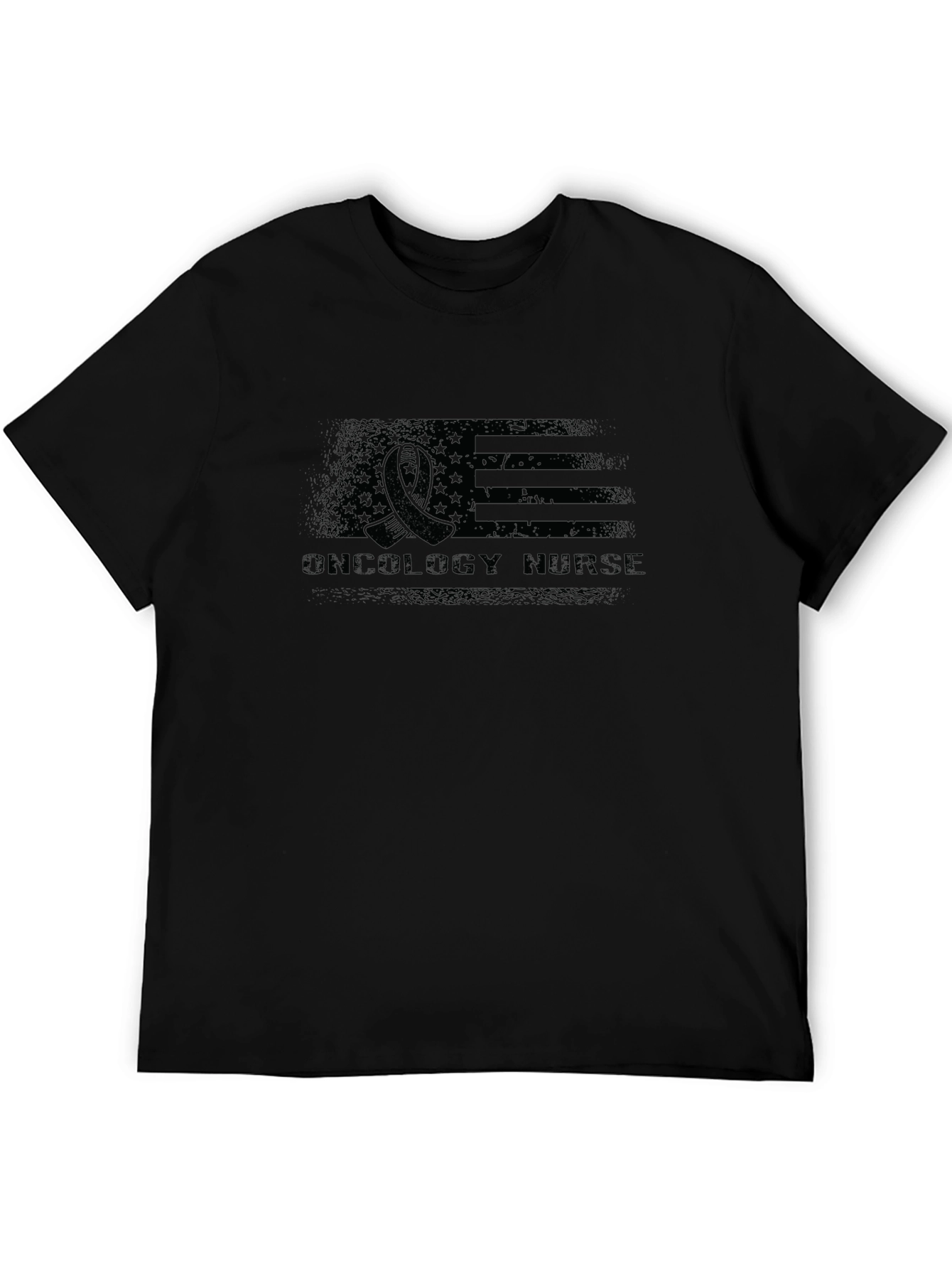Oncology Nurse American Flag T-Shirt