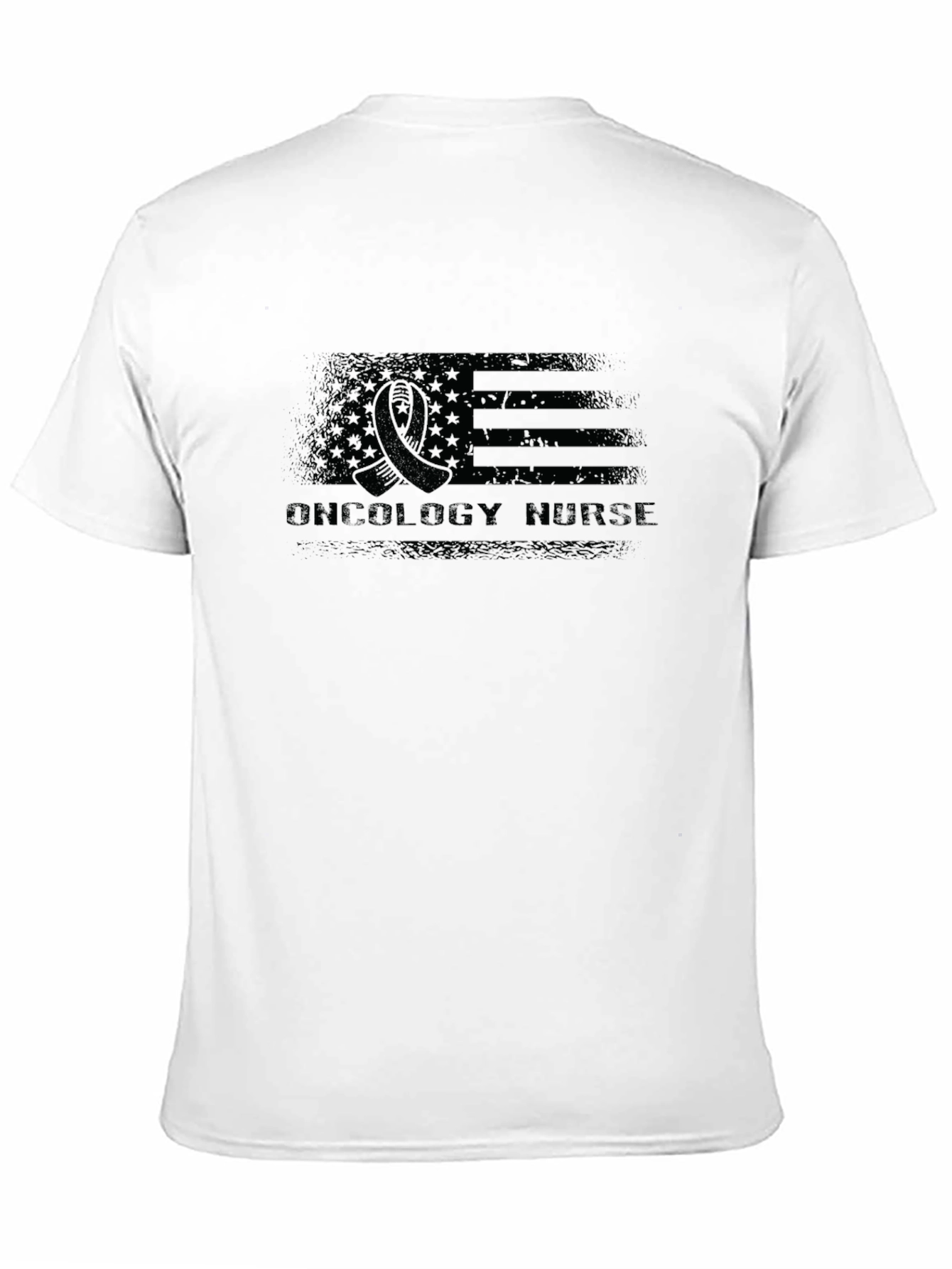 Oncology Nurse American Flag T-Shirt