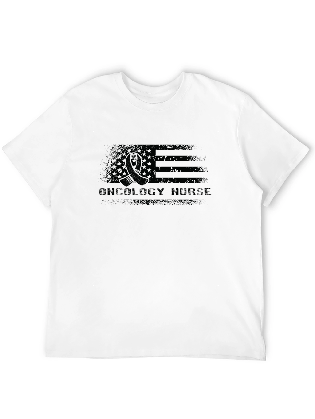 Oncology Nurse American Flag T-Shirt