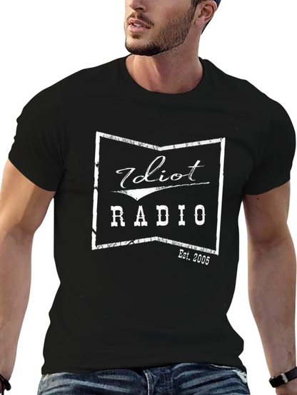 Idiot Radio Est. 2005 Black Graphic T-Shirt