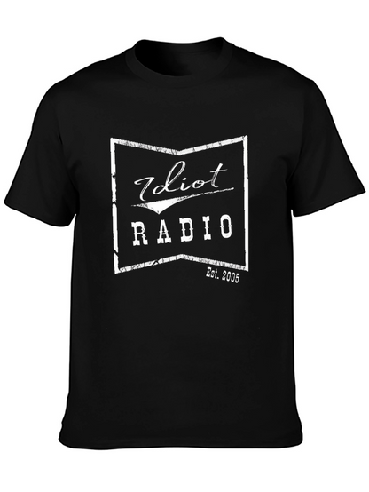 Idiot Radio Est. 2005 Black Graphic T-Shirt