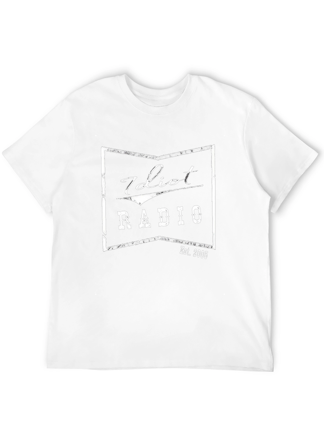 Idiot Radio Est. 2005 Black Graphic T-Shirt