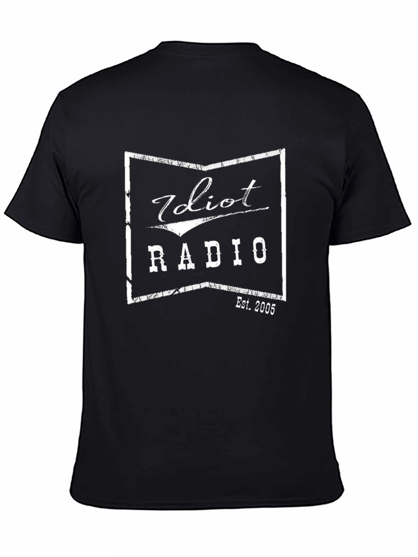 Idiot Radio Est. 2005 Black Graphic T-Shirt