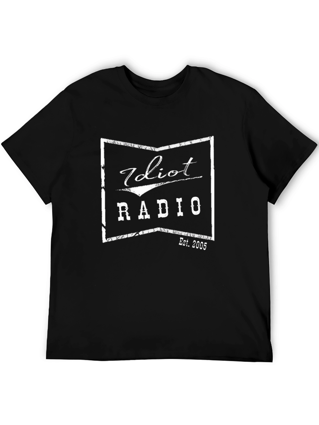 Idiot Radio Est. 2005 Black Graphic T-Shirt